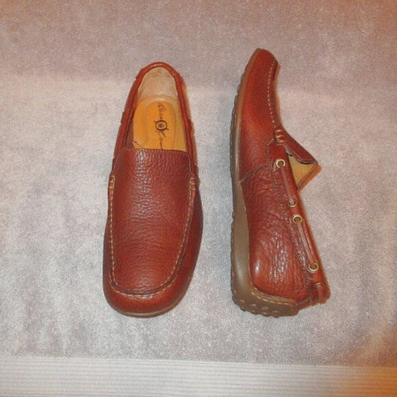 Born Crown Men's Slip On Driving Moc Size 8 Leather Casual Comfort Loafer Shoe - Picture 1 of 11